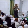 Kapolsek Ciawigebang Kompol Erawan Kusmayadi SH saat memberikan sambutan pada kegiatan pengajianJatsatul Itsnain Majlis Rasulullah SAW di Majlis At Taqwa.
